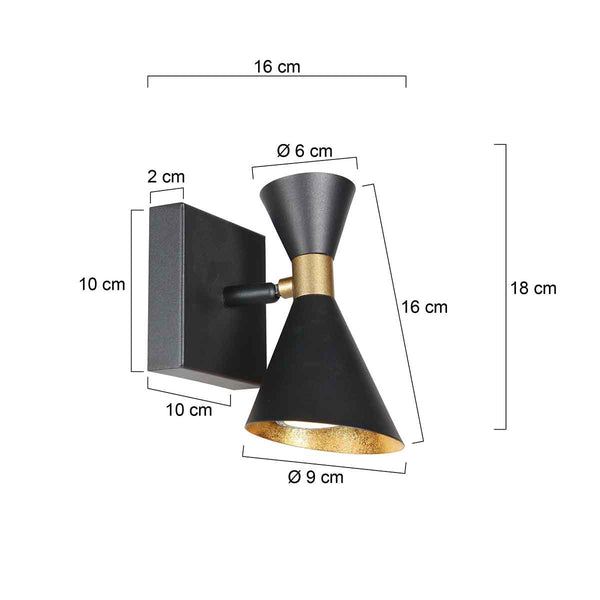 Zwarte 1 lichts spot preto 4109zw met gu10 fittingen