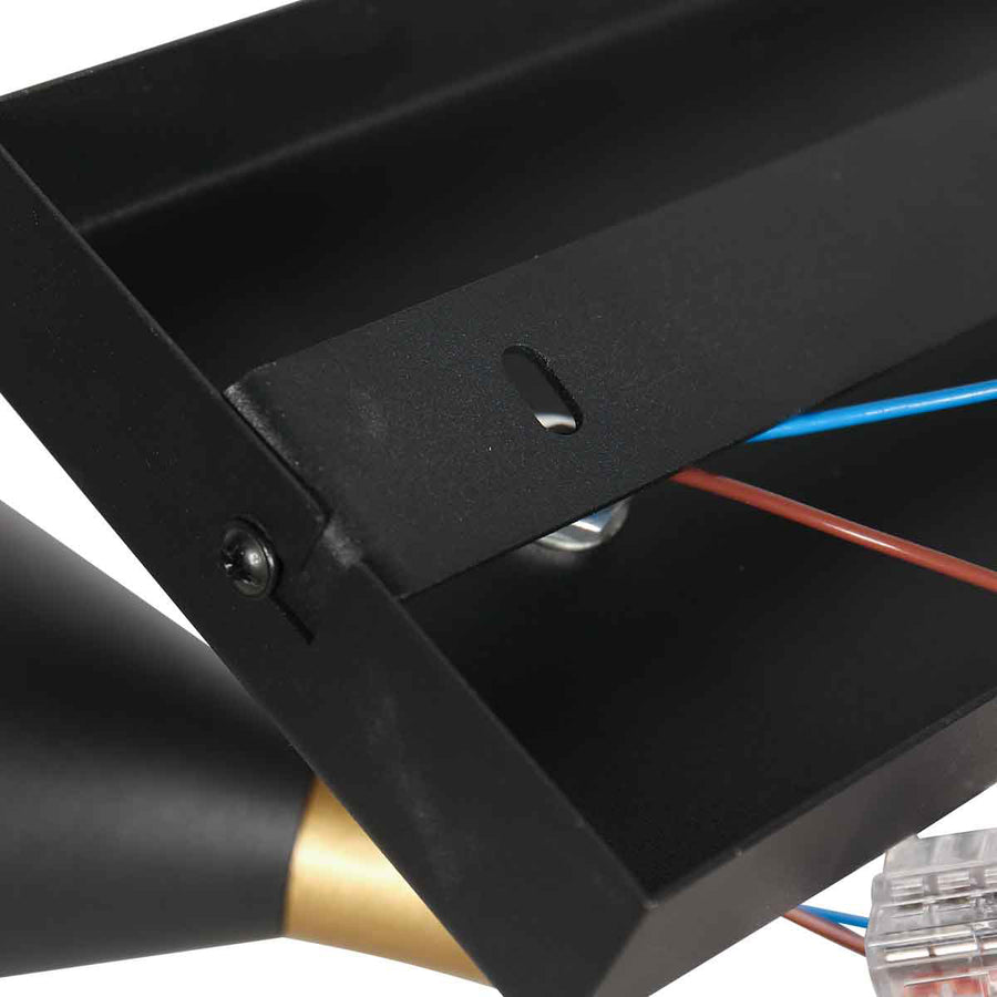 Zwarte 1 lichts spot preto 4109zw met gu10 fittingen