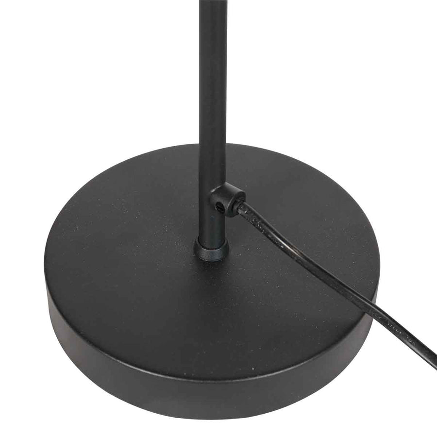 Zwarte 1 lichts tafellamp preto 4111zw met gu10 fitting