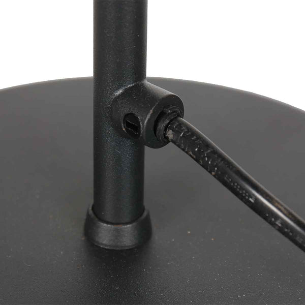 Zwarte 1 lichts tafellamp preto 4111zw met gu10 fitting