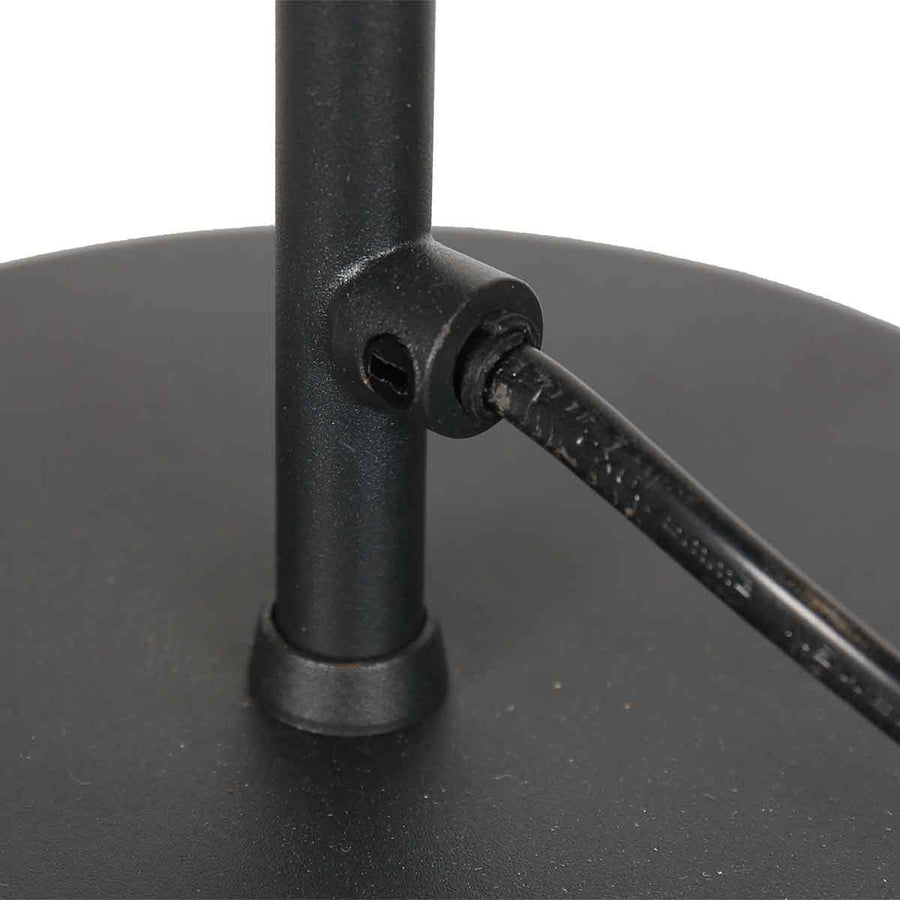 Zwarte 1 lichts tafellamp preto 4111zw met gu10 fitting