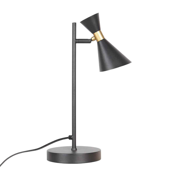 Zwarte 1 lichts tafellamp preto 4111zw met gu10 fitting