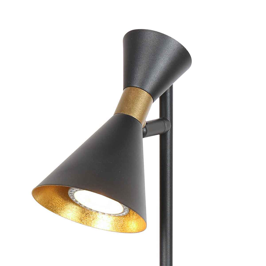 Zwarte 1 lichts tafellamp preto 4111zw met gu10 fitting