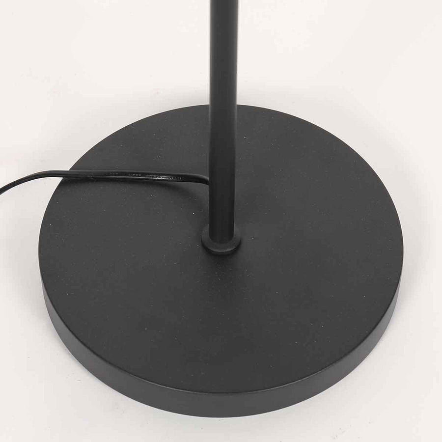 Zwarte 2 lichts vloerlamp preto 4112zw met gu10 fittingen