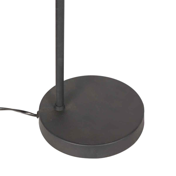 Zwarte 1 lichts tafellamp prato 4120zw met e14 fitting