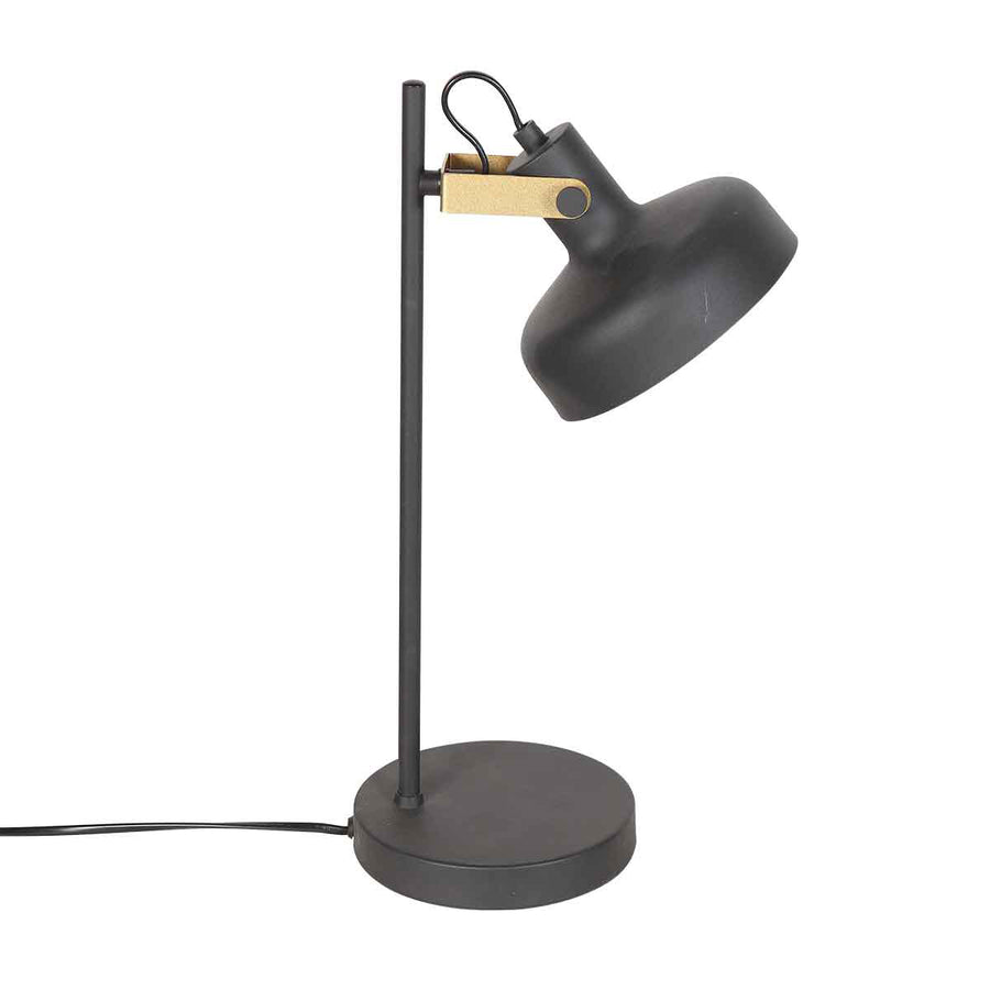 Zwarte 1 lichts tafellamp prato 4120zw met e14 fitting
