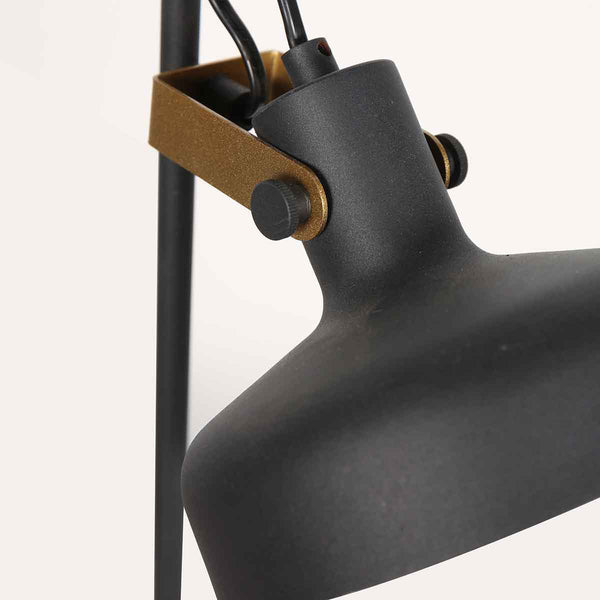 Zwarte 1 lichts tafellamp prato 4120zw met e14 fitting