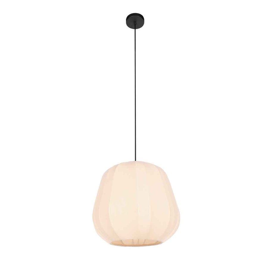 Hanglamp sable 4122cr - sfeervolle pendel met crème linnen kap ø25 cm