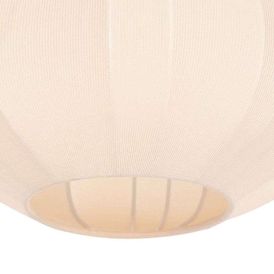 Hanglamp sable 4123cr - sfeervolle pendel met crème linnen kap ø28 cm