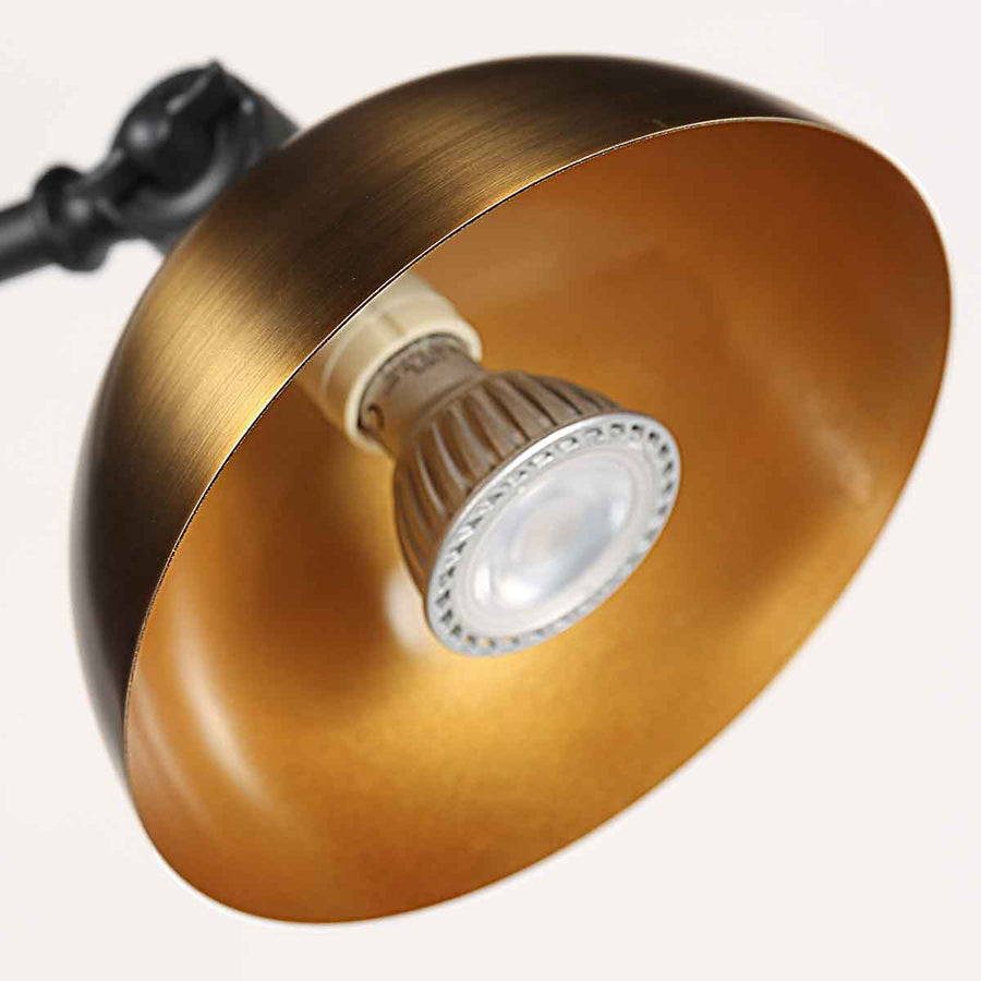 Zwart met bronzen vloerlamp Pintino 4125ZW GU10 fitting