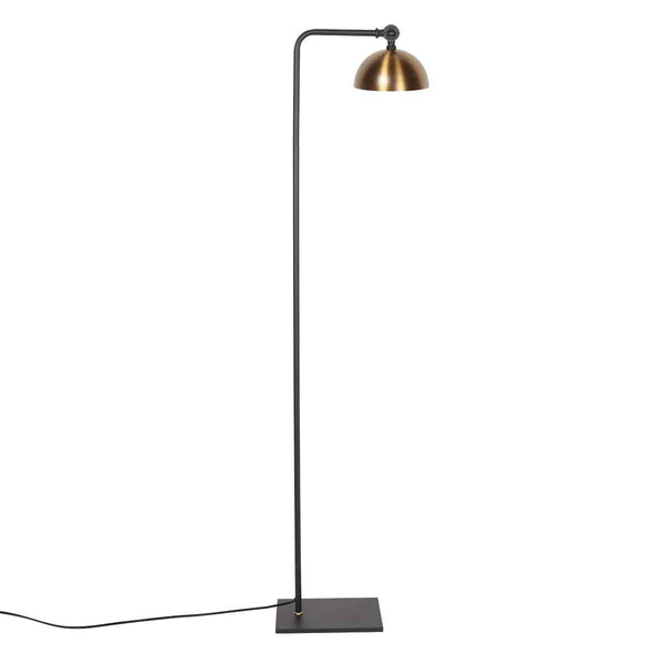Zwart met bronzen vloerlamp Pintino 4125ZW GU10 fitting