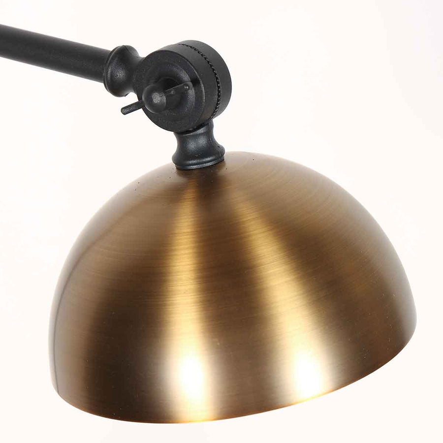 Zwart met bronzen vloerlamp Pintino 4125ZW GU10 fitting