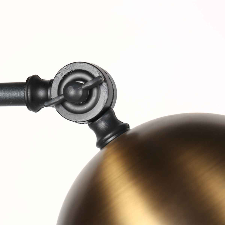 Zwart met bronzen vloerlamp Pintino 4125ZW GU10 fitting