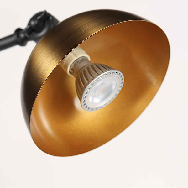 Zwart met bronzen wandlamp Pintino 4126ZW GU10 fitting