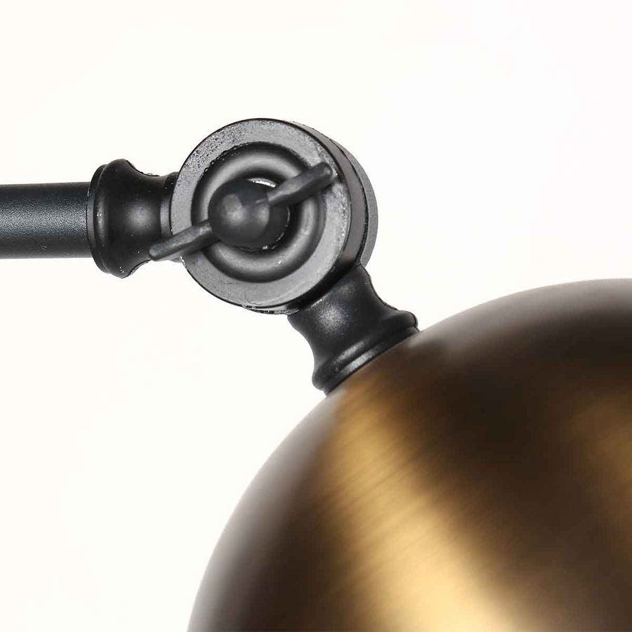 Zwart met bronzen wandlamp Pintino 4126ZW GU10 fitting