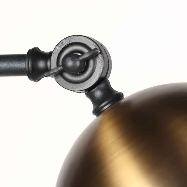 Zwart met bronzen wandlamp Pintino 4126ZW GU10 fitting