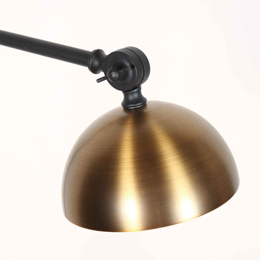 Zwart met bronzen wandlamp Pintino 4126ZW GU10 fitting