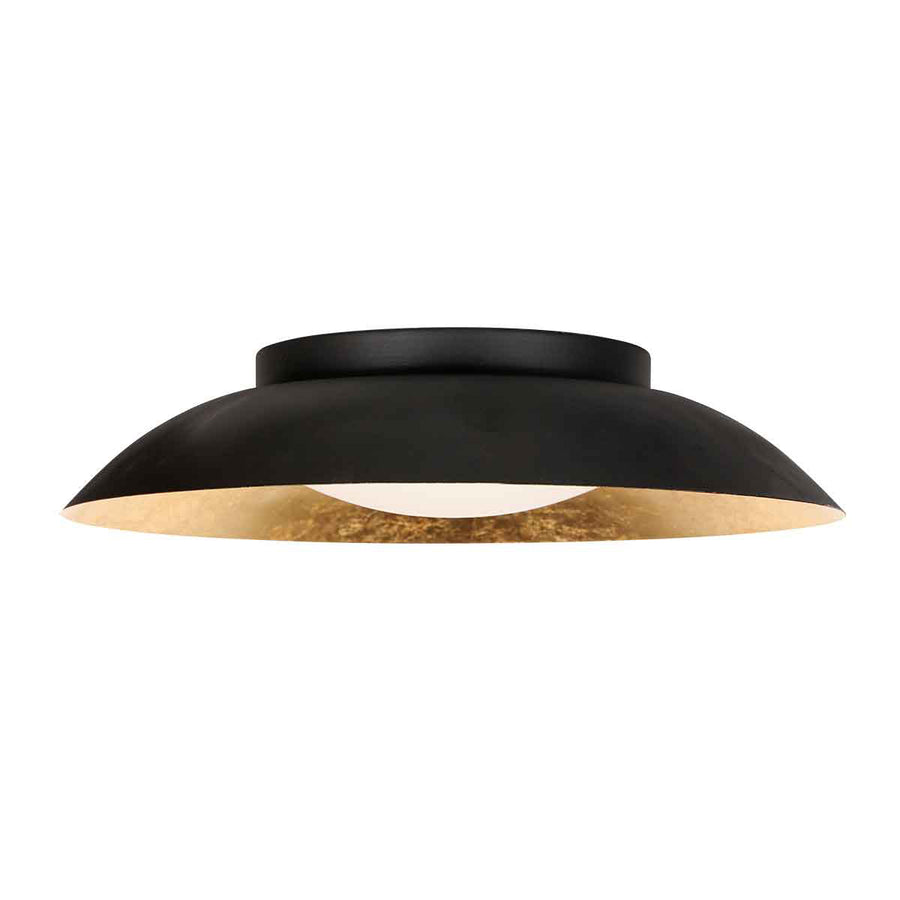 Zwart met gouden Plafondlamp Brotke 4127ZW 3 staps dimbaar