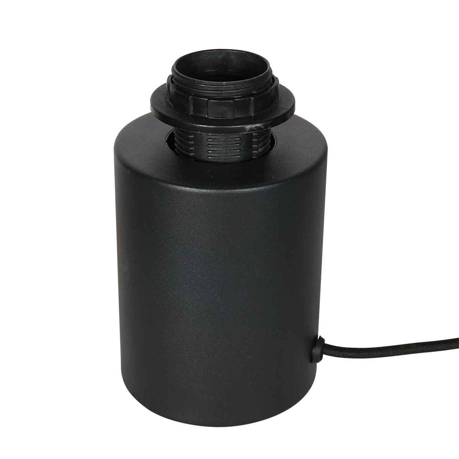 Zwart tafellampje / voetje Bloeba 4128ZW met E27 fitting