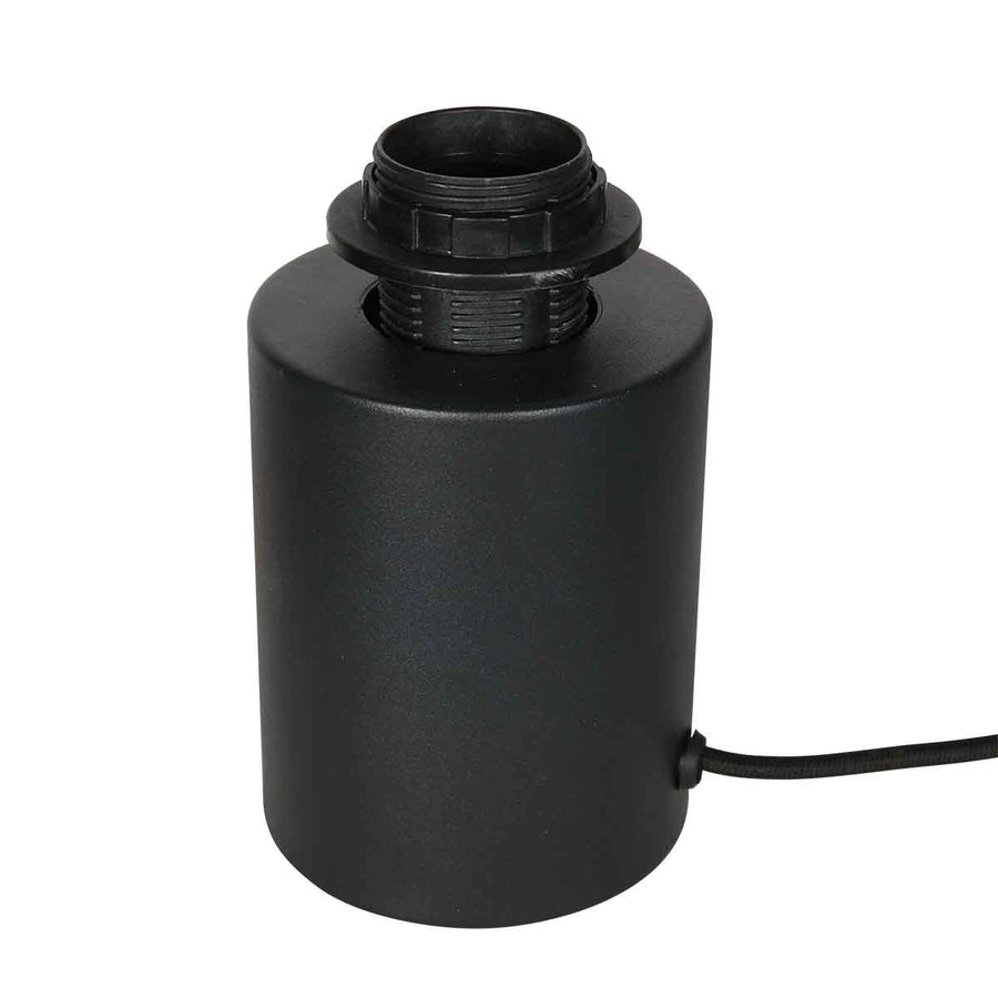 Zwart tafellampje / voetje Bloeba 4128ZW met E27 fitting