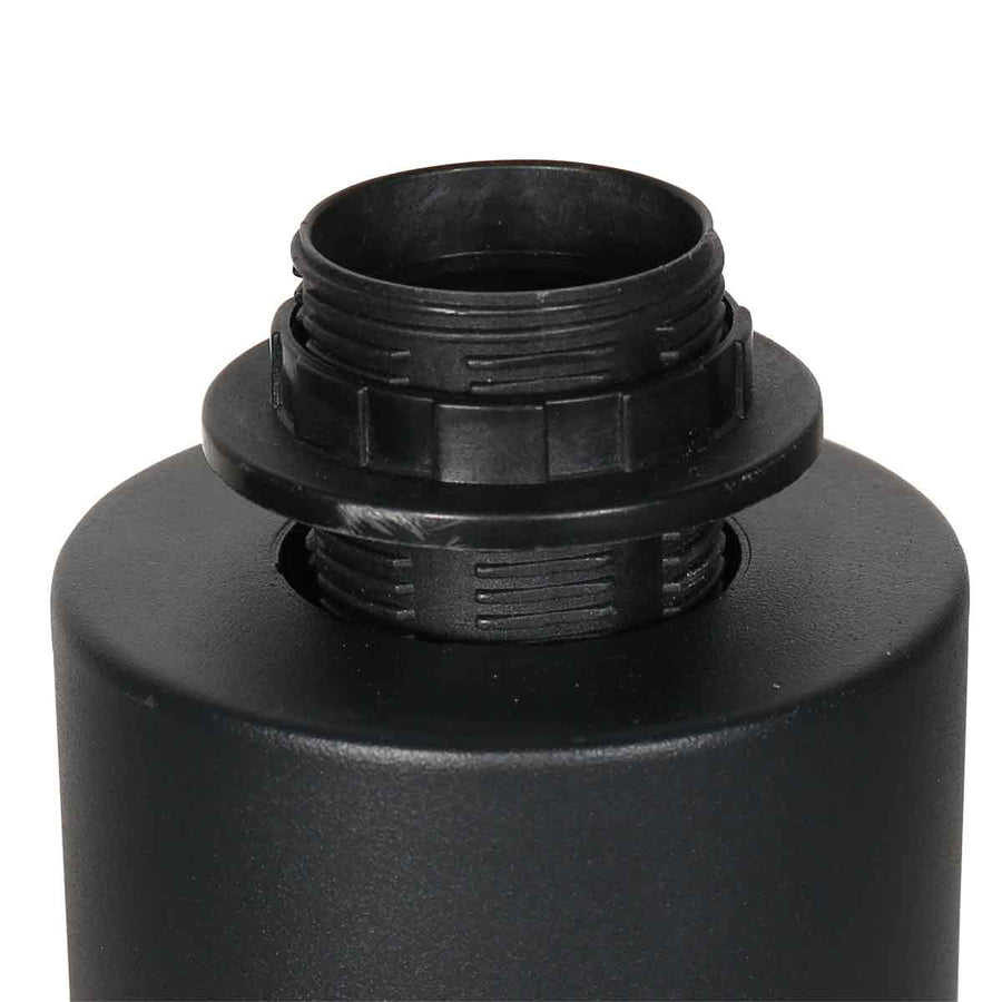 Zwart tafellampje / voetje Bloeba 4128ZW met E27 fitting