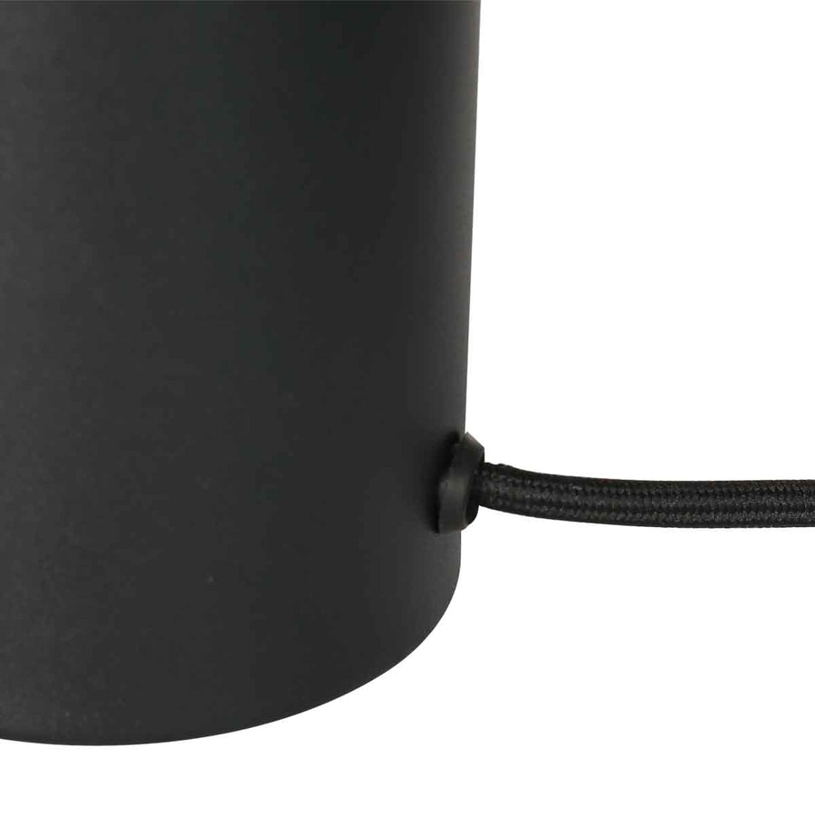 Zwart tafellampje / voetje Bloeba 4128ZW met E27 fitting