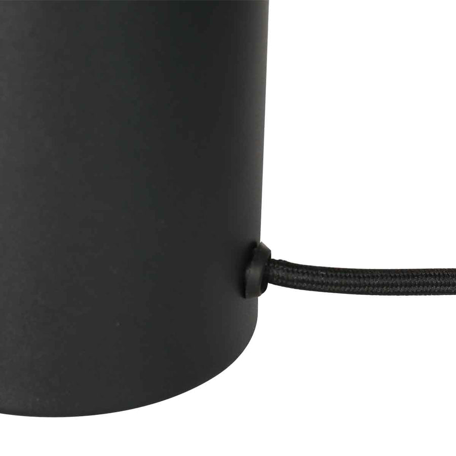 Zwart tafellampje / voetje Bloeba 4128ZW met E27 fitting