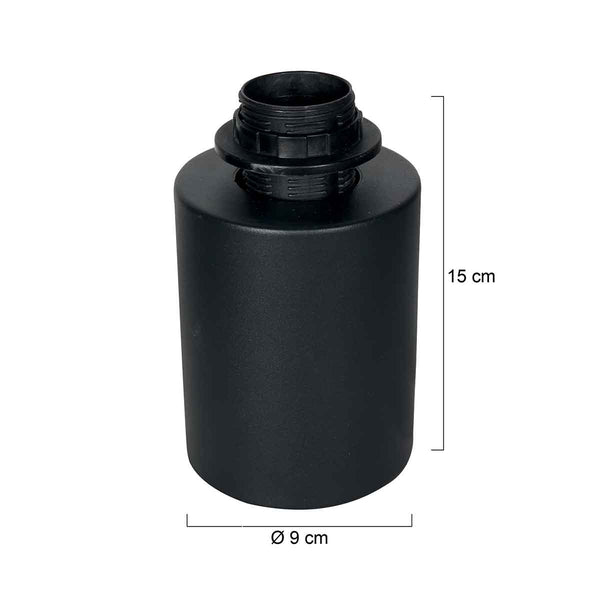 Zwart tafellampje / voetje Bloeba 4128ZW met E27 fitting