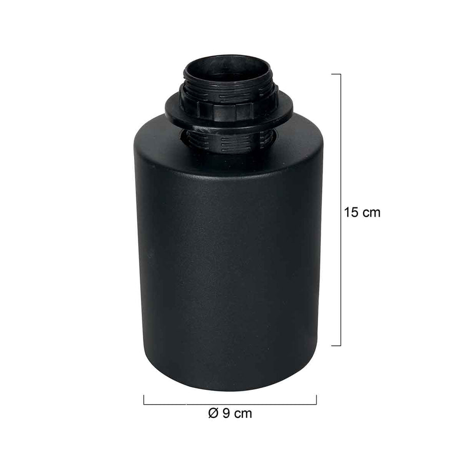 Zwart tafellampje / voetje Bloeba 4128ZW met E27 fitting