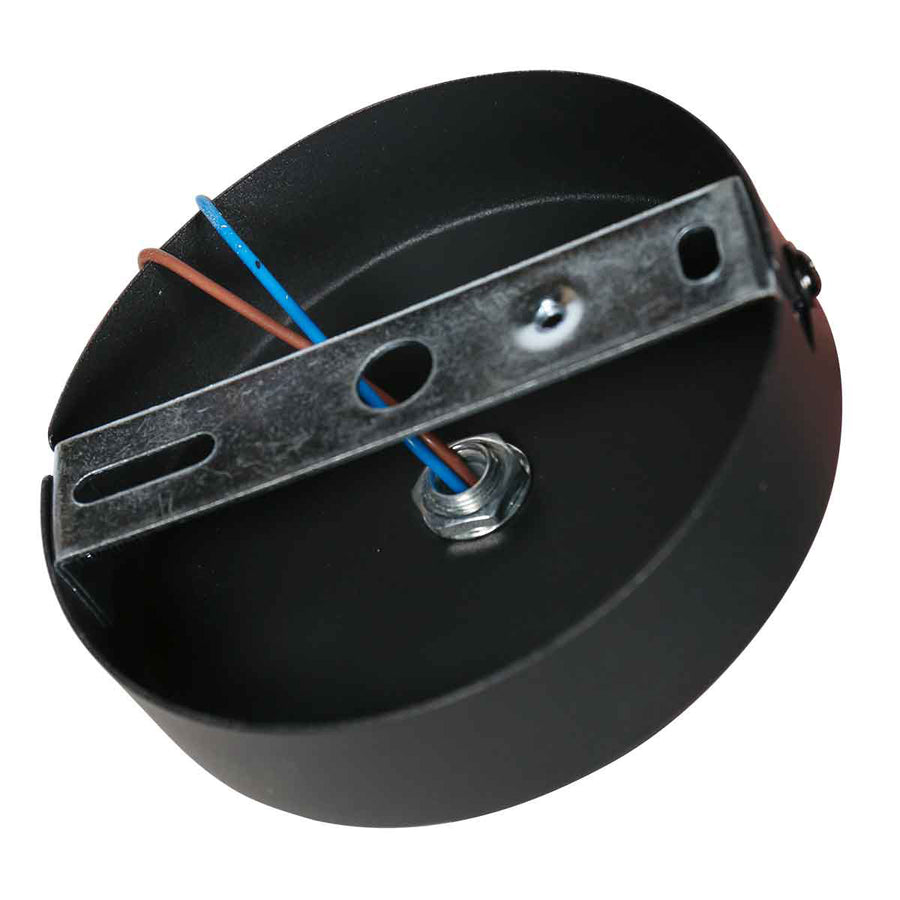 Zwarte plafondlamp Bloeba 4129ZW zonder lampenkap