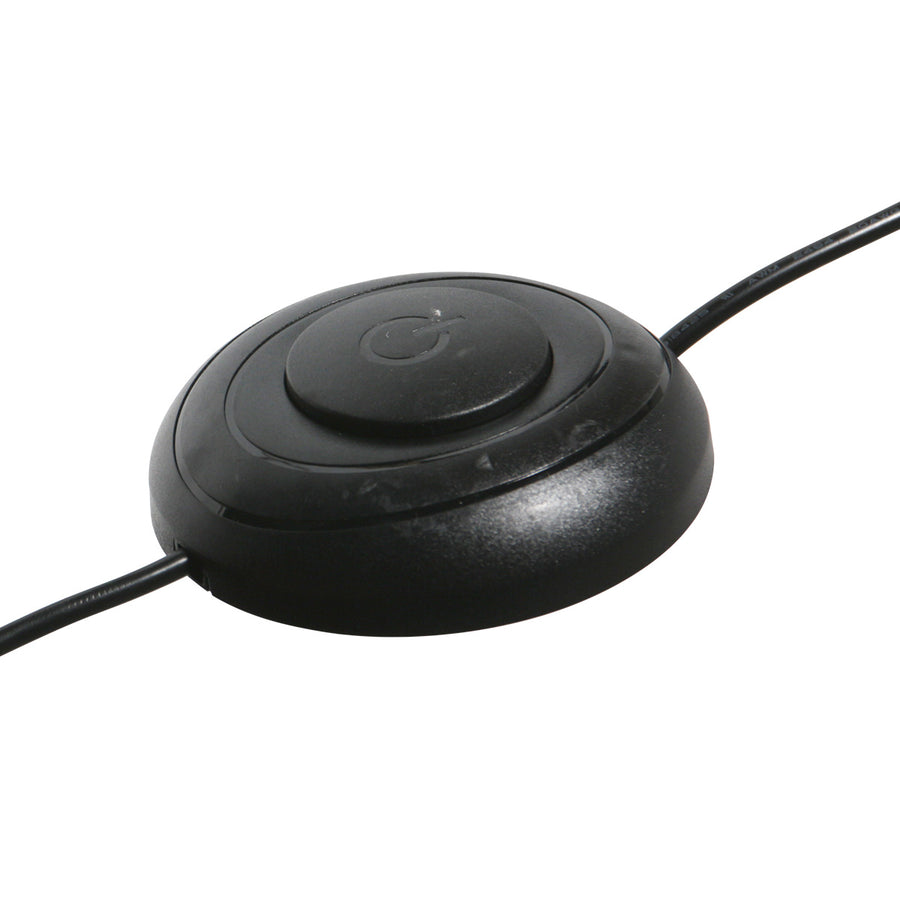Booglamp ringlux 4130go zwart met goud luxe led vloerlamp