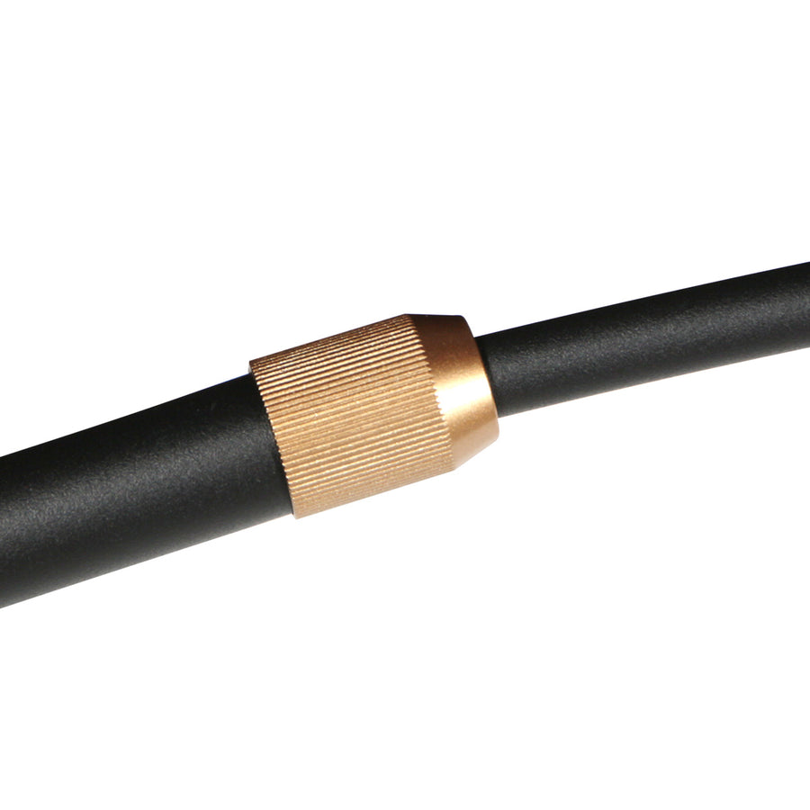 Booglamp ringlux 4130go zwart met goud luxe led vloerlamp