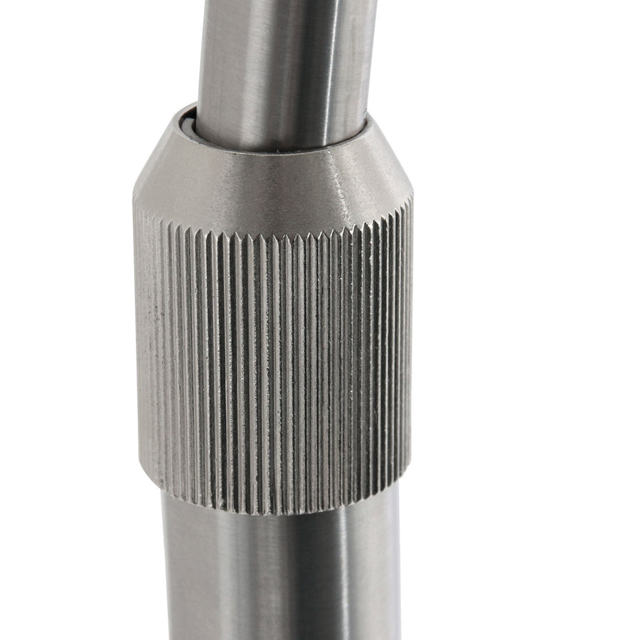 Booglamp ringlux 4130st staalkleurige led vloerlamp met klasse
