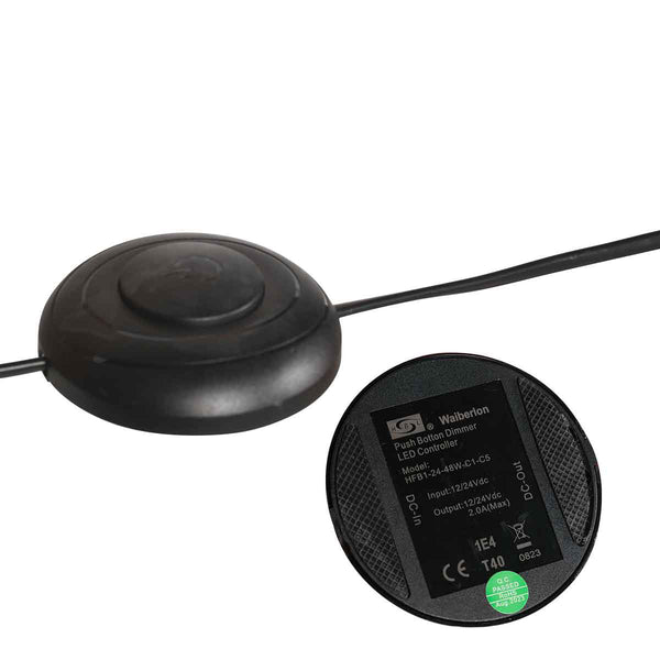Booglamp ringlux 4130zw zwarte led vloerlamp met allure