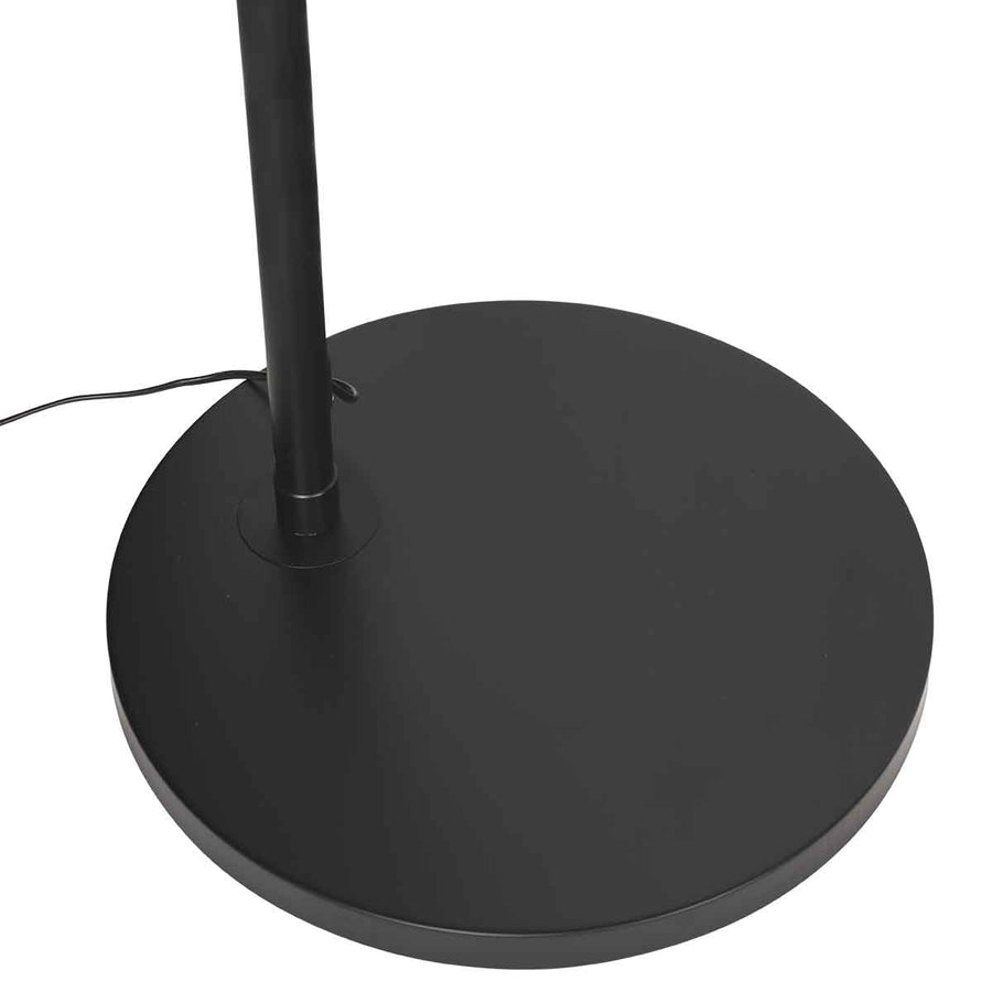 Booglamp ringlux 4130zw zwarte led vloerlamp met allure