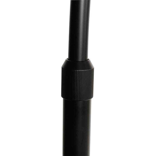 Booglamp ringlux 4130zw zwarte led vloerlamp met allure