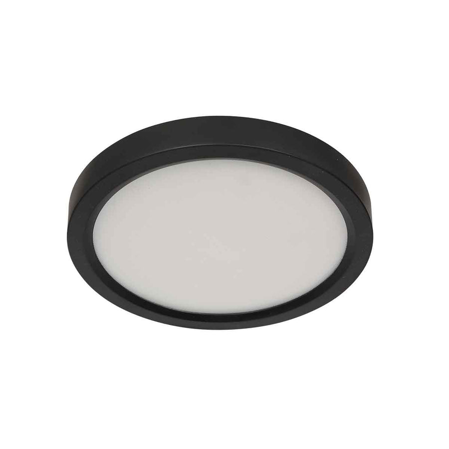 Zwarte Plafondlamp 4131ZW met 3 standen dimfunctie en lichtkleur instelbaarheid Ø20 cm