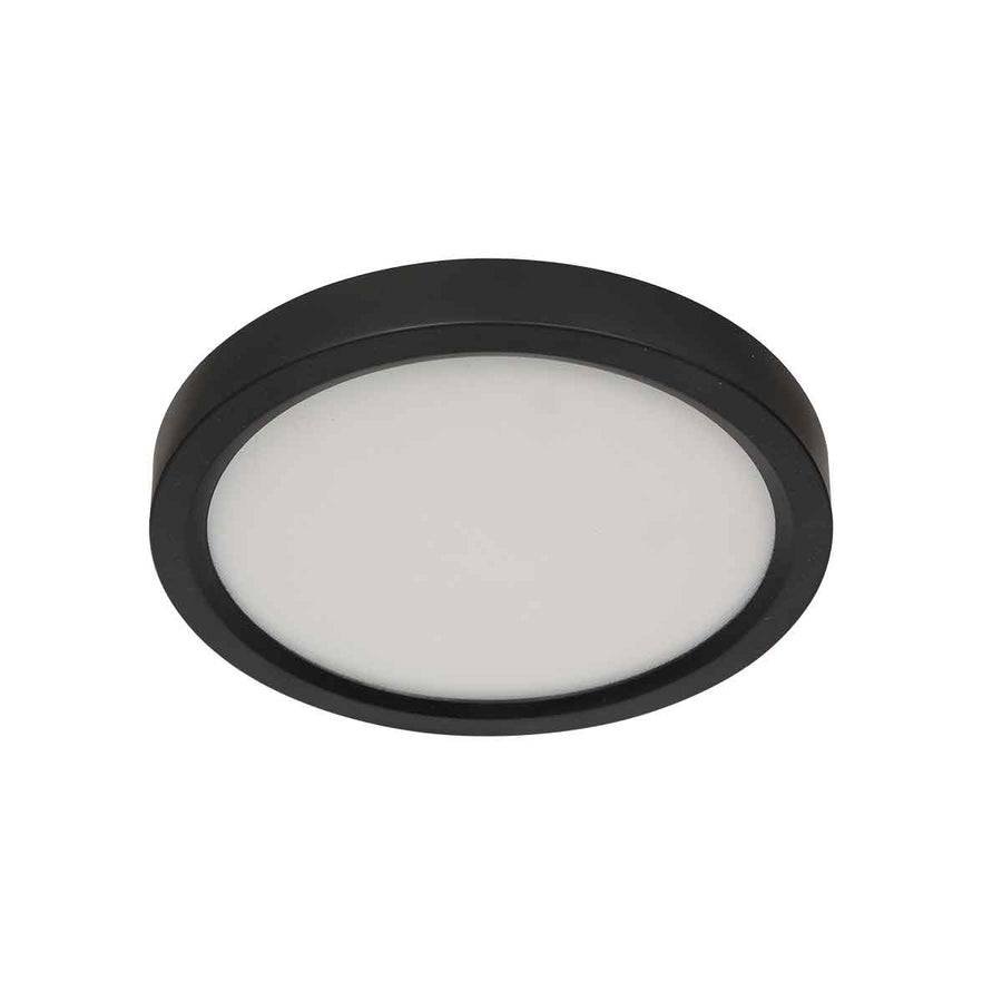 Zwarte Plafondlamp 4131ZW met 3 standen dimfunctie en lichtkleur instelbaarheid Ø20 cm