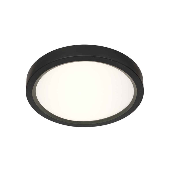 Zwarte Plafondlamp 4131ZW met 3 standen dimfunctie en lichtkleur instelbaarheid Ø20 cm