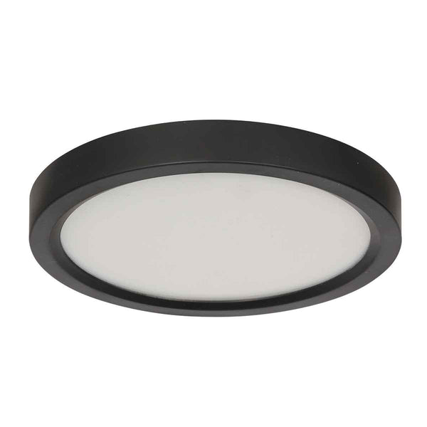 Zwarte Plafondlamp 4132ZW met 3 standen dimfunctie en lichtkleur instelbaarheid Ø29 cm