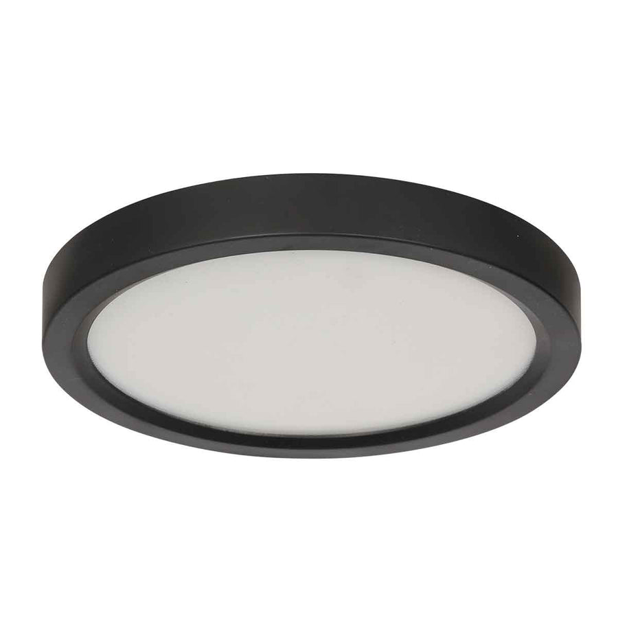 Zwarte Plafondlamp 4132ZW met 3 standen dimfunctie en lichtkleur instelbaarheid Ø29 cm