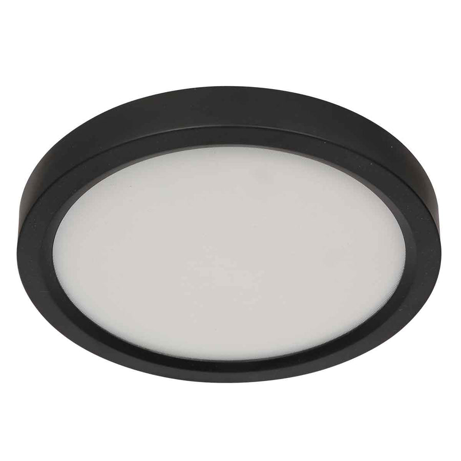 Zwarte Plafondlamp 4132ZW met 3 standen dimfunctie en lichtkleur instelbaarheid Ø29 cm