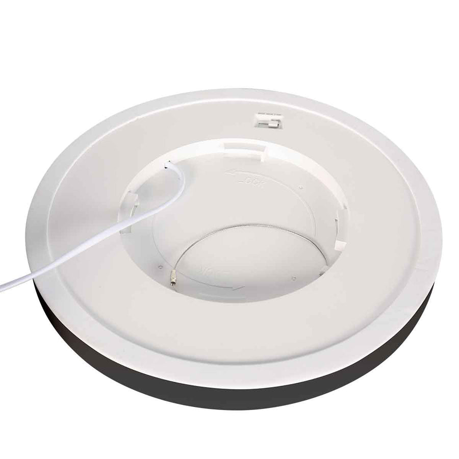 Zwarte Plafondlamp 4132ZW met 3 standen dimfunctie en lichtkleur instelbaarheid Ø29 cm
