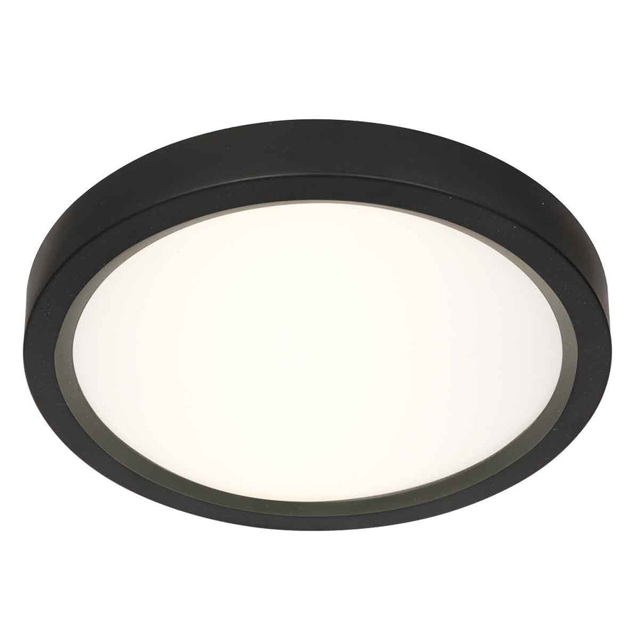 Zwarte Plafondlamp 4132ZW met 3 standen dimfunctie en lichtkleur instelbaarheid Ø29 cm