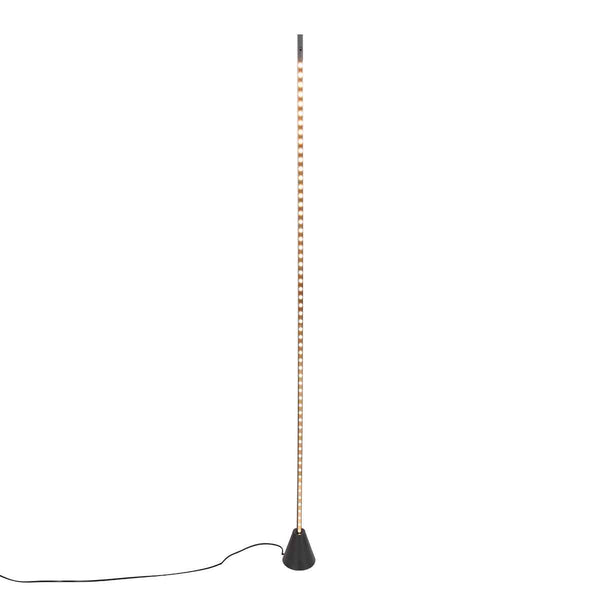 Zwarte vloerlamp Luzhaz 4133ZW met sensordimmer