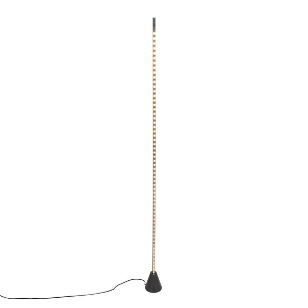 Zwarte vloerlamp Luzhaz 4133ZW met sensordimmer