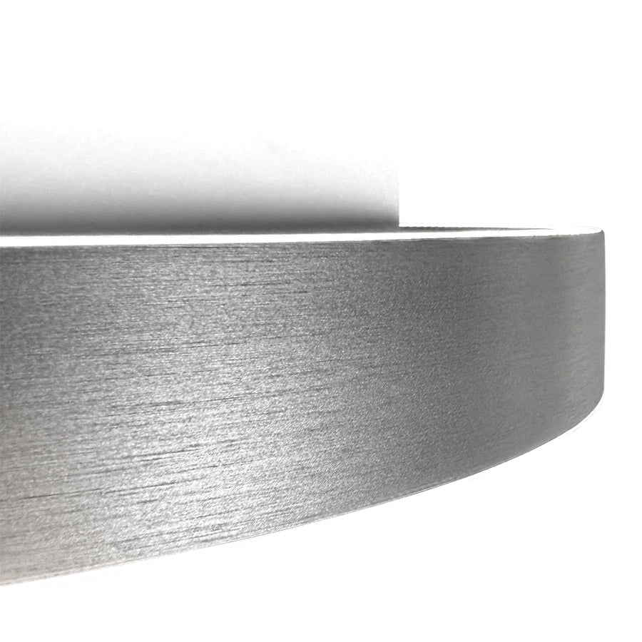 Staalkleurige plafondlamp Ringlux 4134ST Ø30CM 2500 Lumen