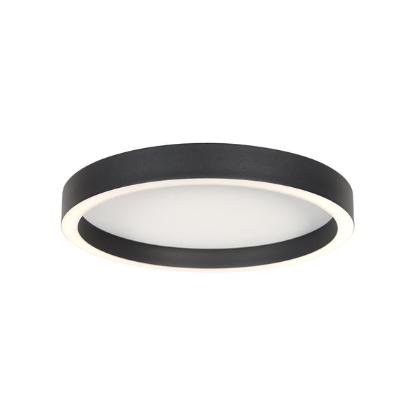 Zwarte plafondlamp ringlux 4134zw ø30cm 2500 lumen