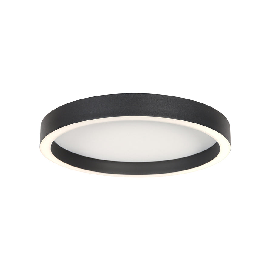 Zwarte plafondlamp ringlux 4134zw ø30cm 2500 lumen