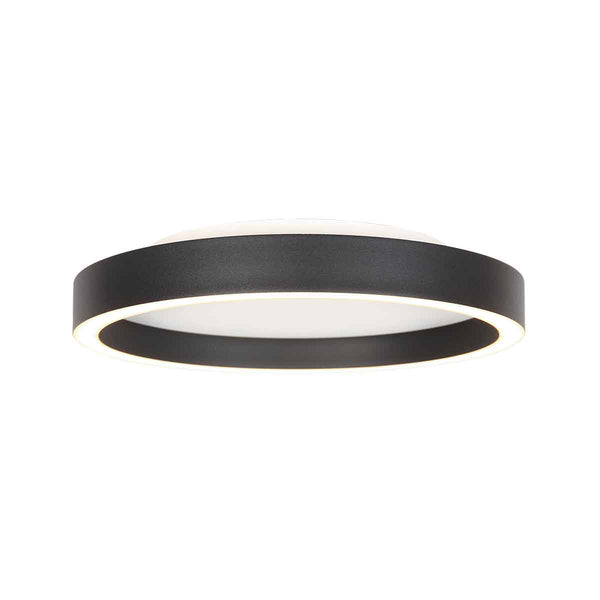 Zwarte plafondlamp ringlux 4134zw ø30cm 2500 lumen